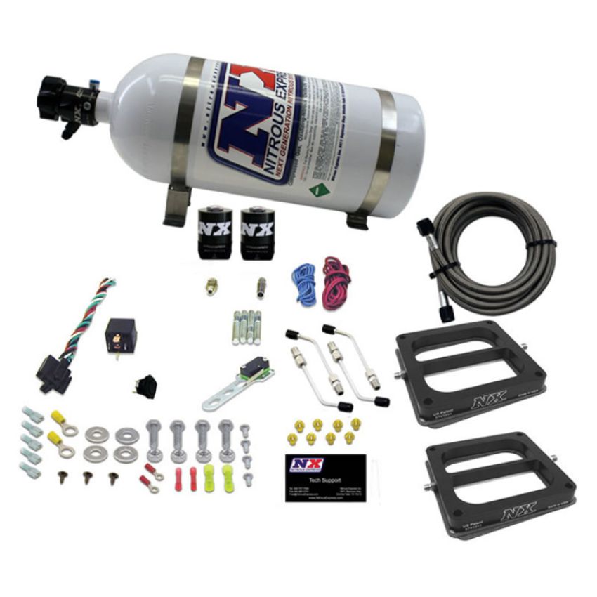 Nitrous Express 50275-10 DUAL DOM/ALC (100-200-300-400-500HP) WITH 10LB BOTTLE