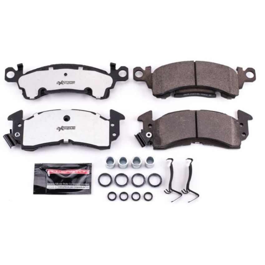 PowerStop Z26-052 PowerStop - Z26 Performance Carbon-Fiber Ceramic Brake Pads with Hardware Kit