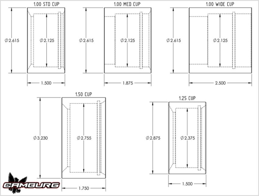 Camburg CAM-040093 1.25in. 4130 Uniball Cup