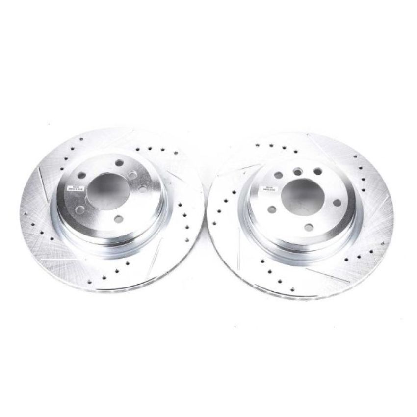 PowerStop EBR1021XPR PowerStop Evolution Performance Drilled, Slotted & Plated Brake Rotor Pair
