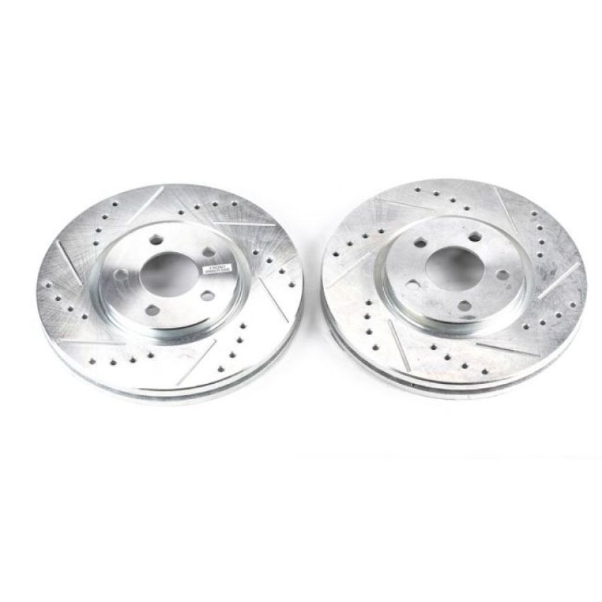 PowerStop AR8352XPR PowerStop Evolution Performance Drilled, Slotted & Plated Brake Rotor Pair