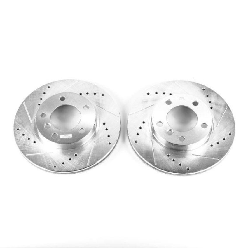 PowerStop EBR419XPR PowerStop Evolution Performance Drilled, Slotted & Plated Brake Rotor Pair
