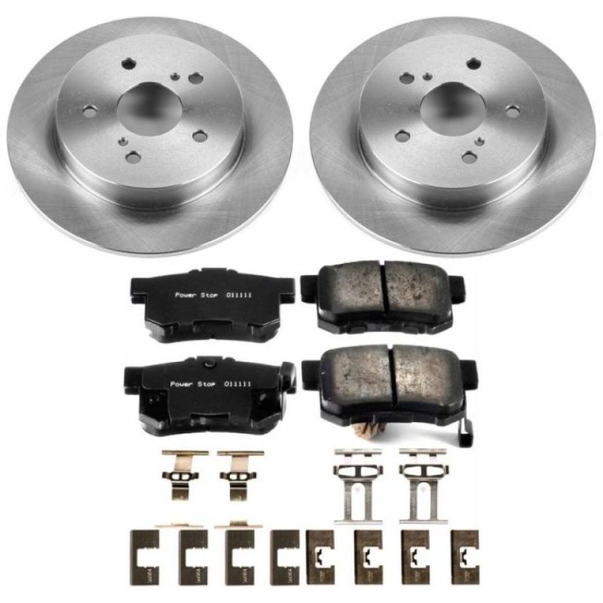 PowerStop KOE5889 OE Stock Replacement Low-Dust Ceramic Brake Pad and Rotor Kit