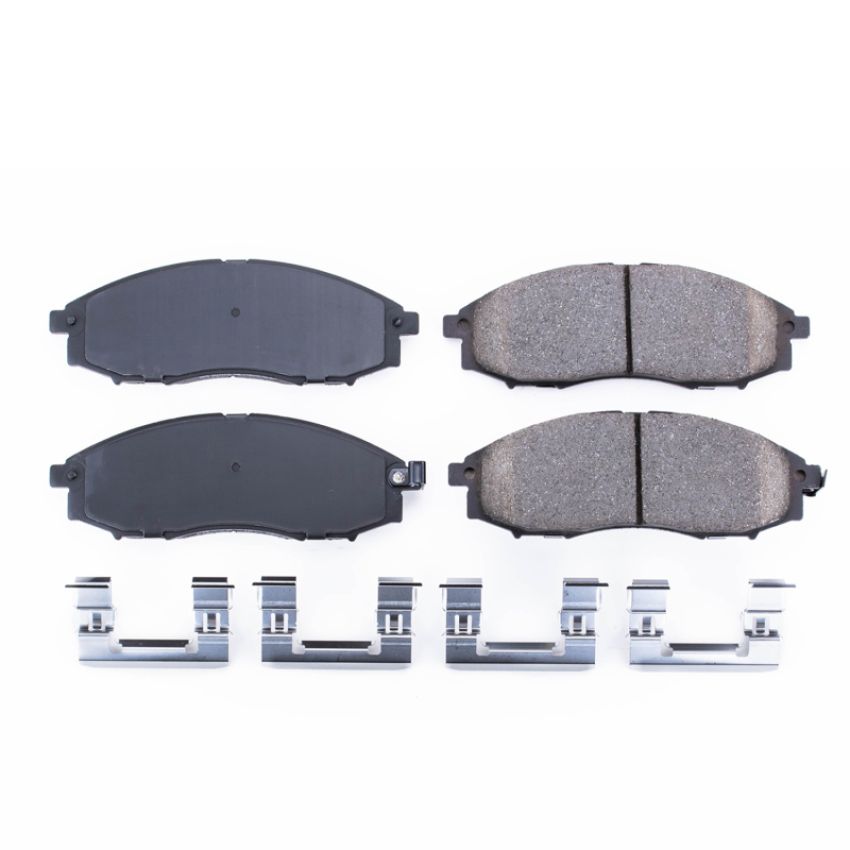 PowerStop 17-830 PowerStop - Z17 Low-Dust Ceramic Brake Pads with Hardware