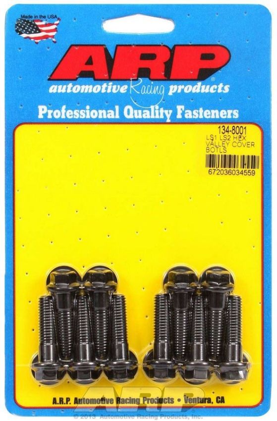 ARP ARP134-8001 Valley Cover Bolt Kit 6pt. LS1/LS2