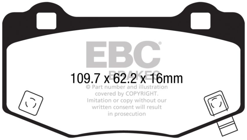 EBC Brakes DP43056R Yellowstuff Street And Track Brake Pads
