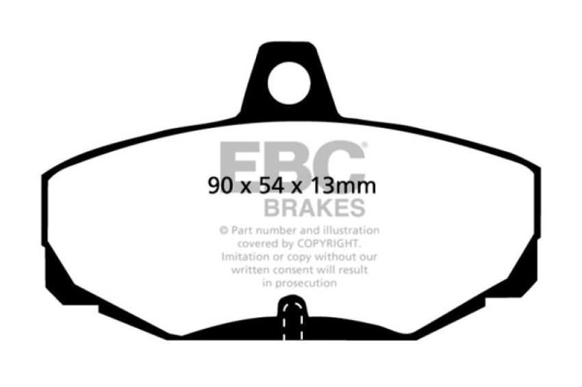 EBC DP4617R 96-00 Ac Ace 5.0 Yellowstuff Rear Brake Pads