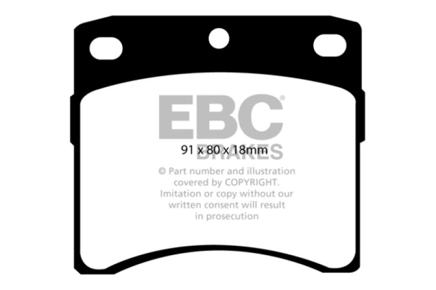 EBC Brakes DP6939 6000 Series Greenstuff Truck/SUV Brakes Disc Pads