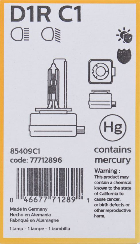 Philips D1RC1 Philips Xenon HID lamp D1R