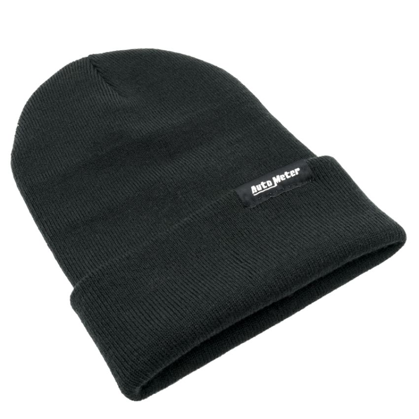 AutoMeter 0443 HAT, KNIT, BLACK, FOLD CUFF, 'AUTOMETER'