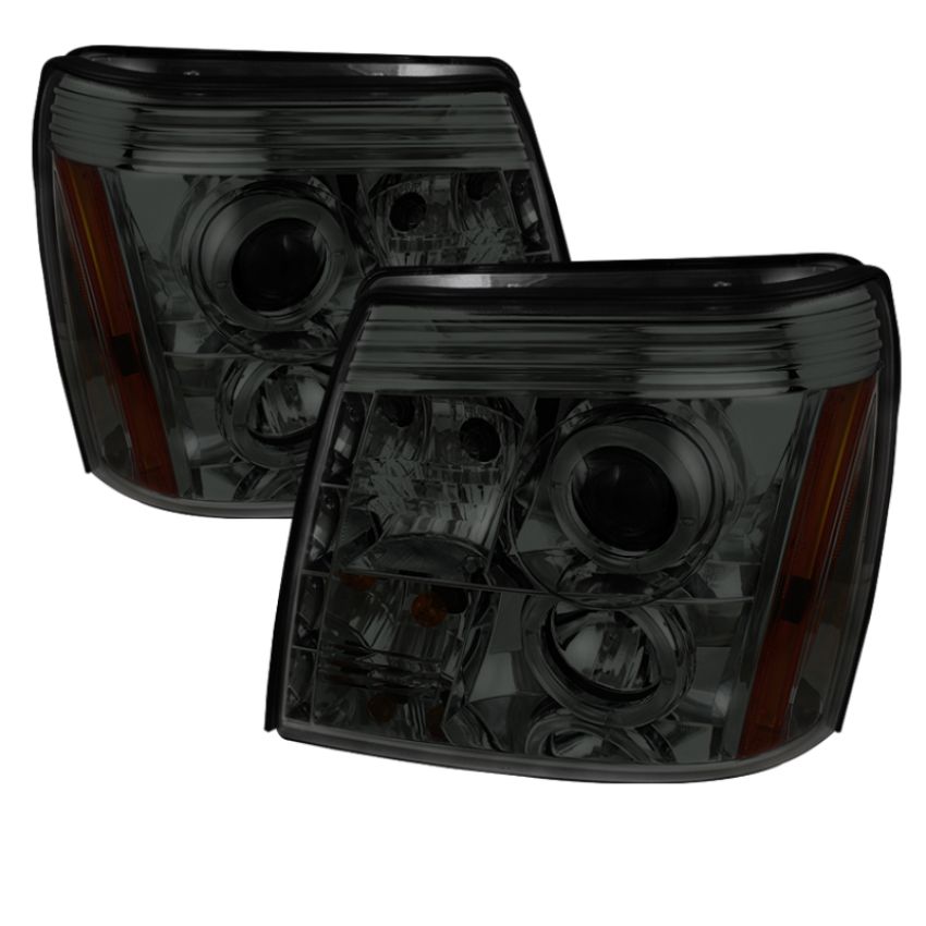 SPYDER 5038067 Projector Headlights - LED Halo - DRL - Smoke
