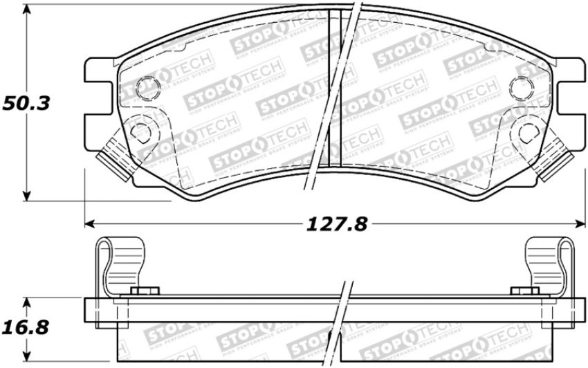Stoptech 308.05070 Street Brake Pads - Front