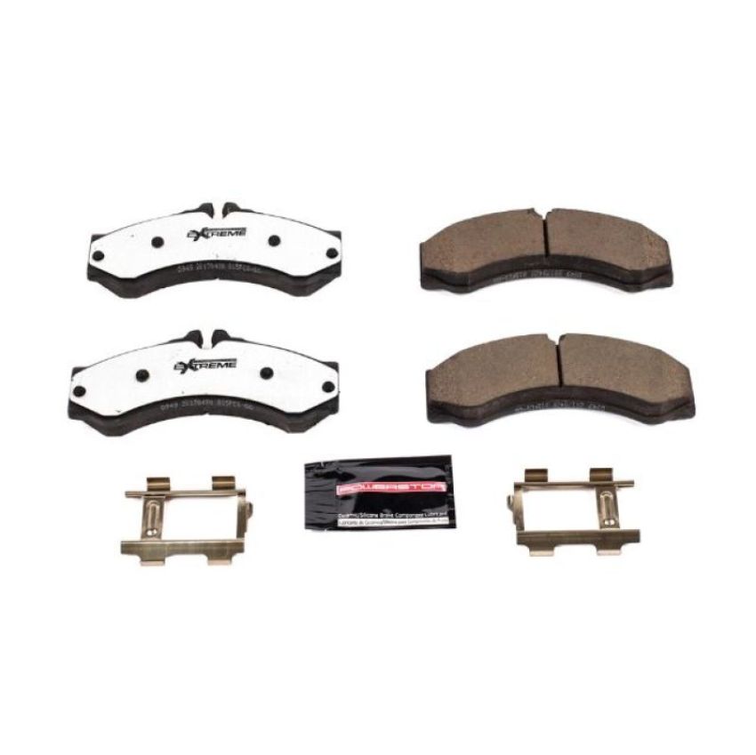 PowerStop Z36-949B PowerStop - Z36 Truck and SUV Carbon-Fiber Ceramic Brake Pads with Hardware Kit