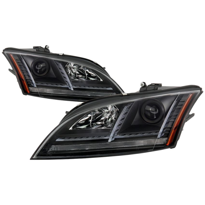 SPYDER 5086891 Projector Headlights - Sequential Turn Signal - Black