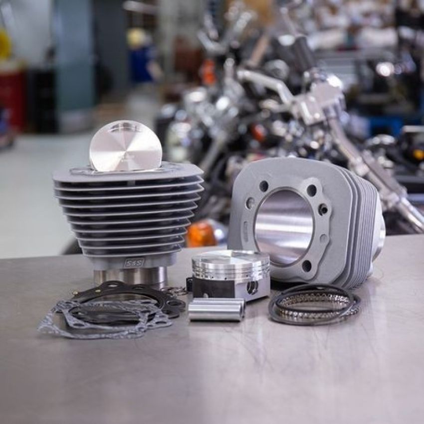 S&S Cycle 910-0689 86-21 Sportster Models 1250cc Conversion Kit - Silver