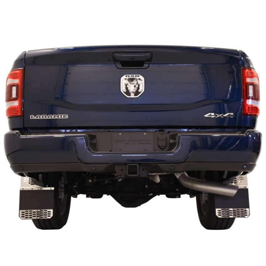 Putco 78160 10-18 Ram HD Dually - (Fits Front) - Set of 2 Mud Skins - Brushed SS w/ Hex Shield