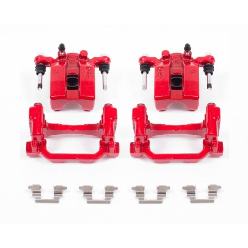PowerStop S3738 Red Powder Coated Calipers