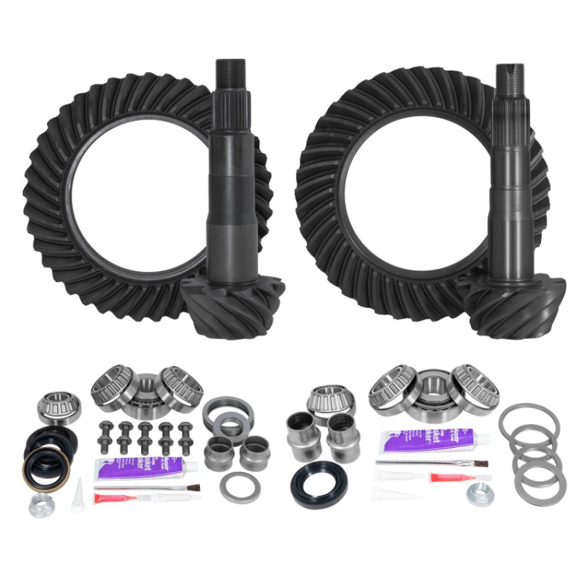 Yukon Gear & Axle YGKT005-488-4 Yukon Ring & Pinion Gear Kit Front & Rear for Toyota 8.4/8IFS Diff (w/o Factory Locker) 4.88 Ratio