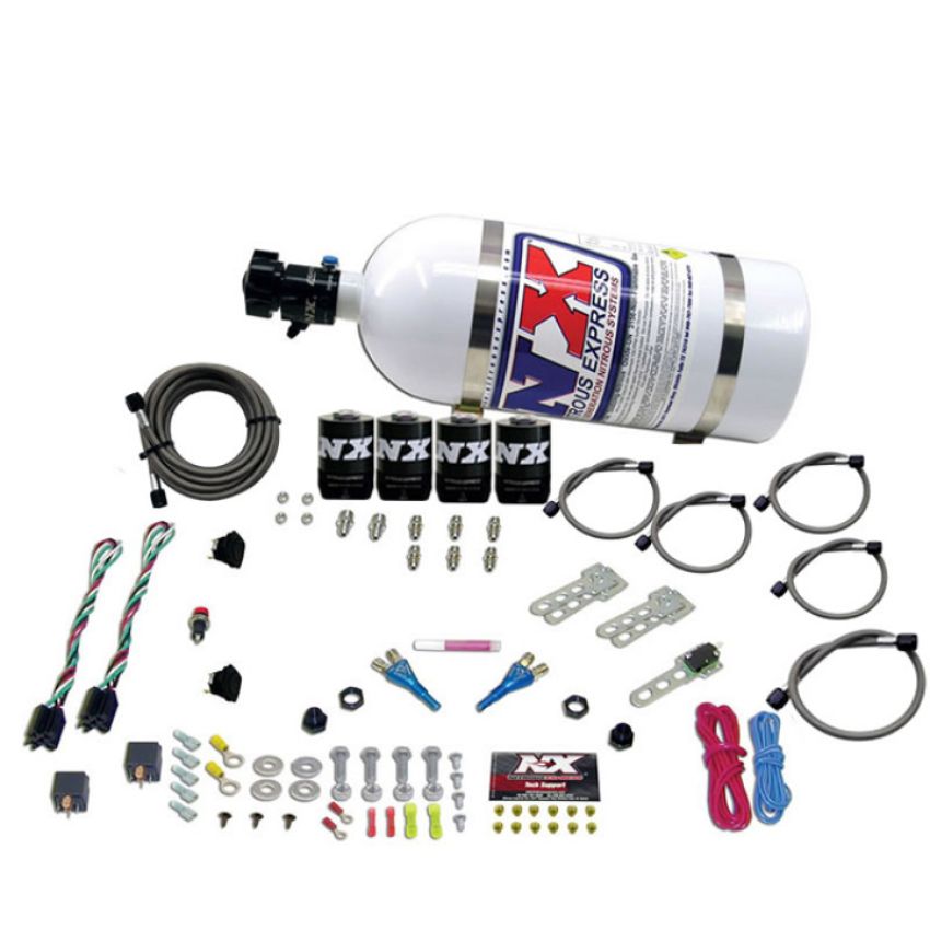 Nitrous Express 20324-10 DODGE EFI DUAL STAGE (50-75-100-150HP) X 2 WITH 10LB BOTTLE