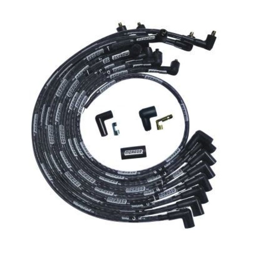 MOROSO MOR51526 Ultra Plug Wire Set SBC Over V/C Black