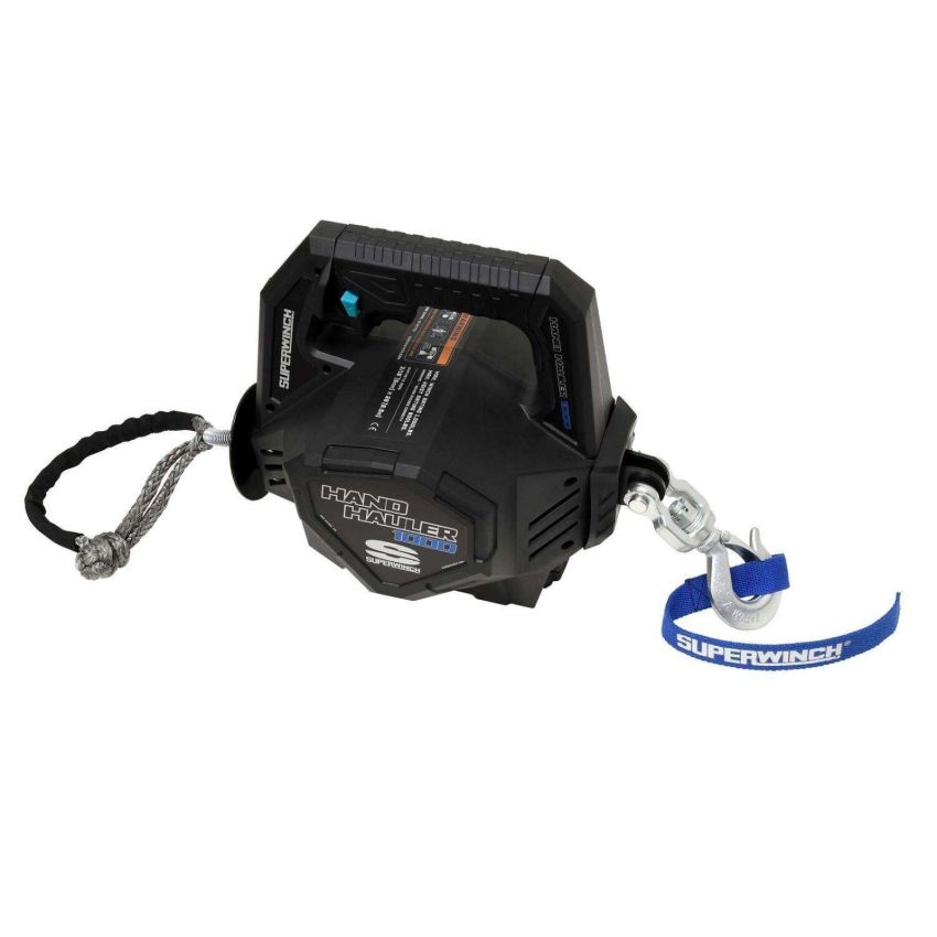 Superwinch 1710001 Hand Hauler 1000 Winch 24 VDC 1000 lbs Line Pull Soft Shackle Rope End Safely