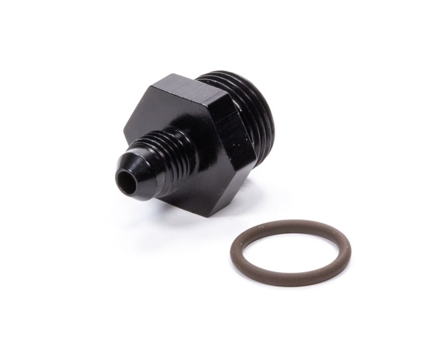 FRAGOLA FRG495111-BL #4 x 3/4-16 (#8) Radius O-Ring Fitting Black