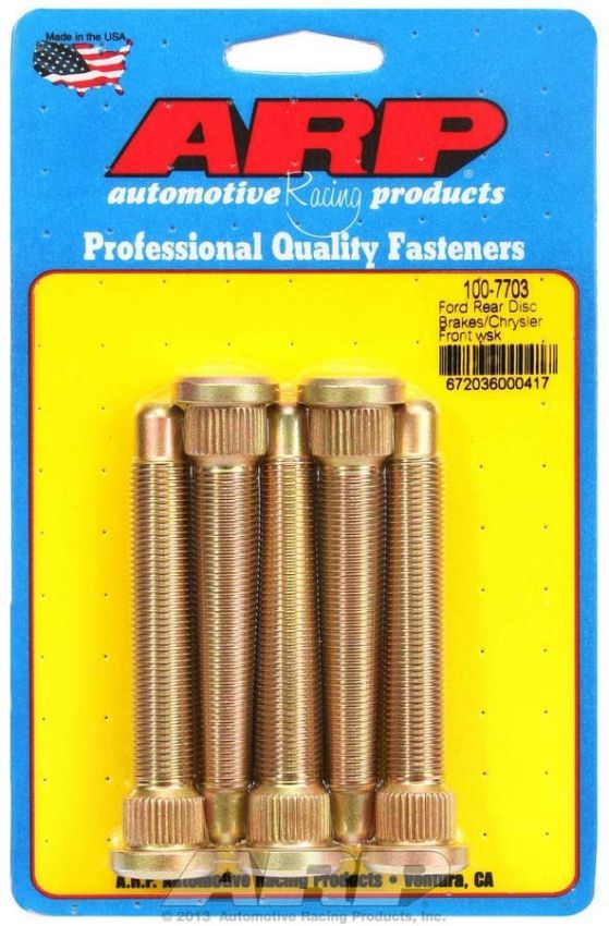 ARP ARP100-7703 Wheel Stud Kit - 1/2-20 3.500/.625 Knurl (5)