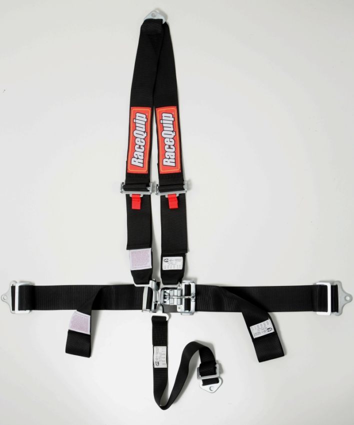 Racequip 713003 Black L & L V4pt Seat Belt