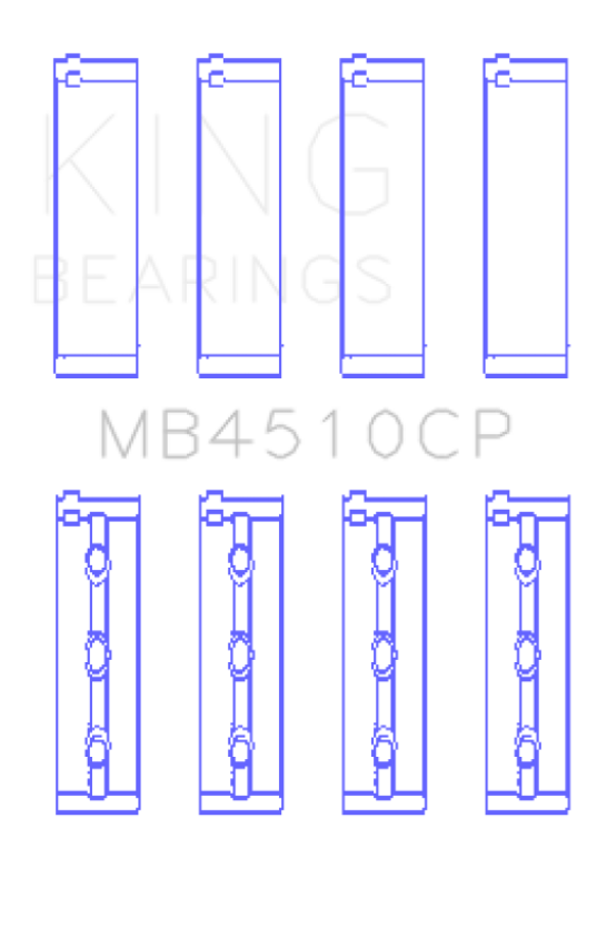 King 2005-2012 Nissan VQ40DE 6 Cyl (Size STD) Performance Main Bearing Set
