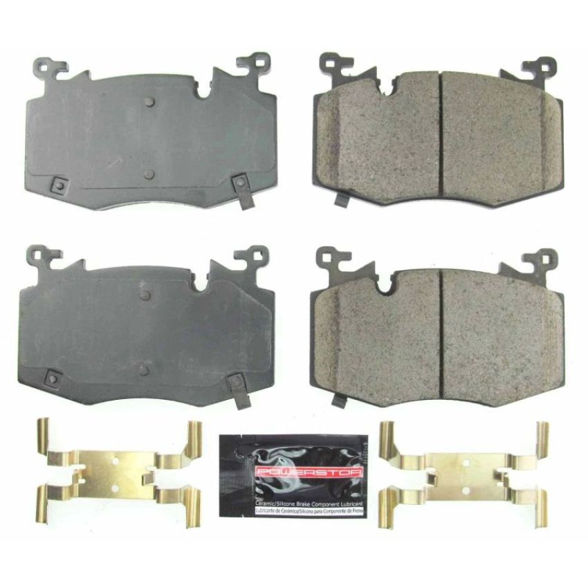 PowerStop Z23-8002 PowerStop - Z23 Daily Driver Carbon-Fiber Ceramic Brake Pads with Hardware Kit