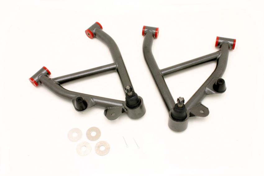 BMR Suspension AA007H A-arms, Lower, DOM, Non-adjustable, Polyurethane Bushings, No Spring Pocket