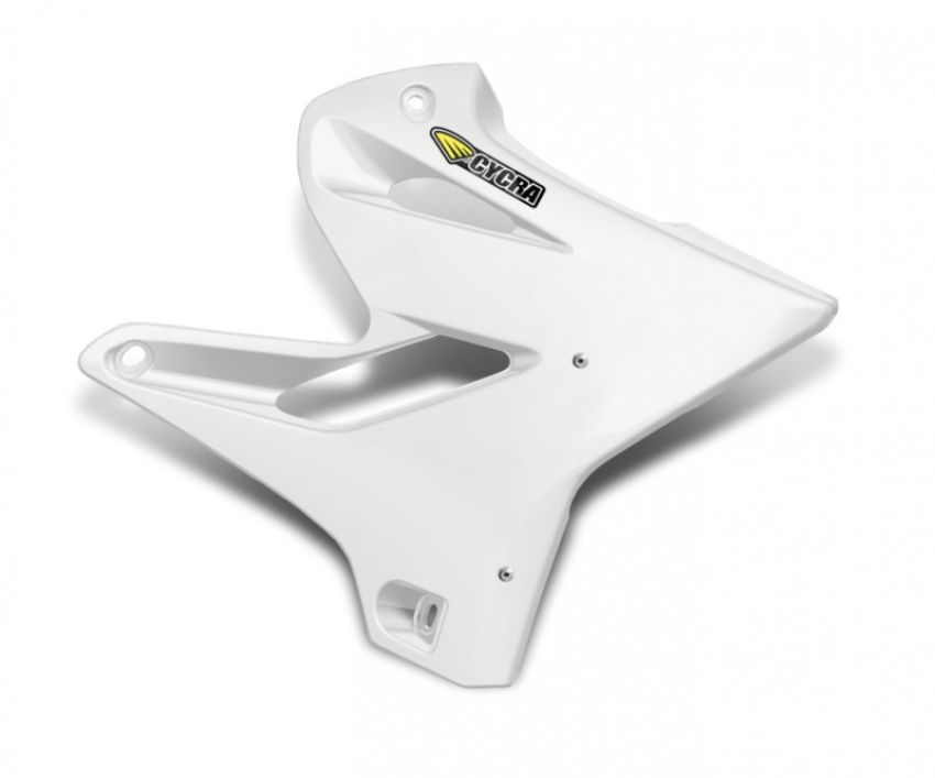 Cycra 1CYC-1783-42 05-22 Yamaha YZ125-250/X Powerflow Radiator Shrouds - White