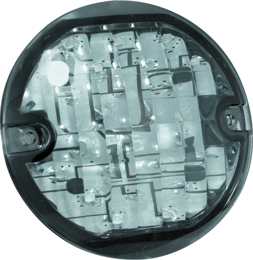 Kuryakyn 5441 LED Front Turn Signal Conversion Flat Style Insert Amber Lens