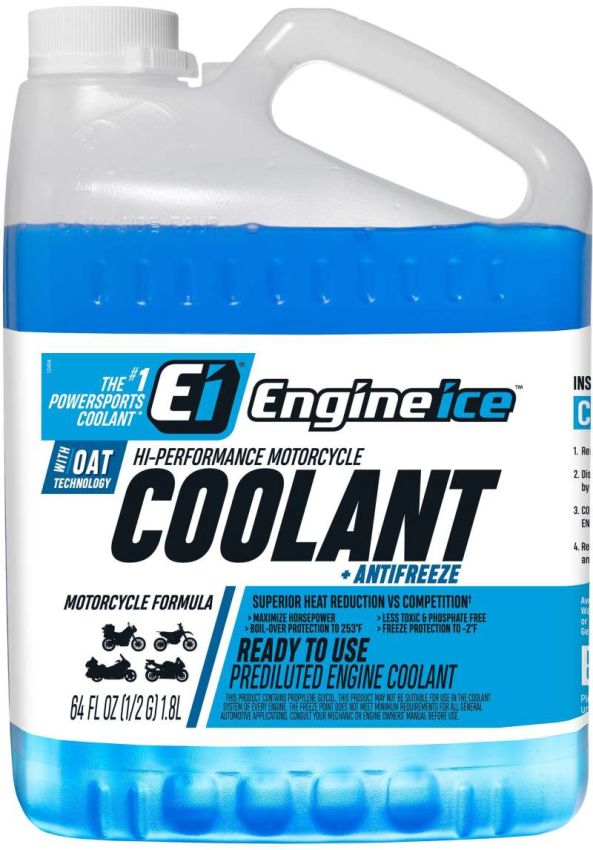 Engine Ice 10850 Hi-Performance Motorcycle Coolant + Antifreeze 1/2 Gal