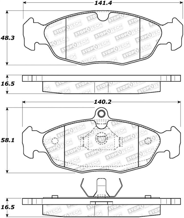 Stoptech 308.06880 Street Brake Pads