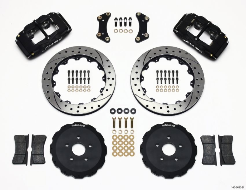 Wilwood 140-9013-D FSLI4 Front Hat Kit 13.00in Drilled 2004-05 Scion tC