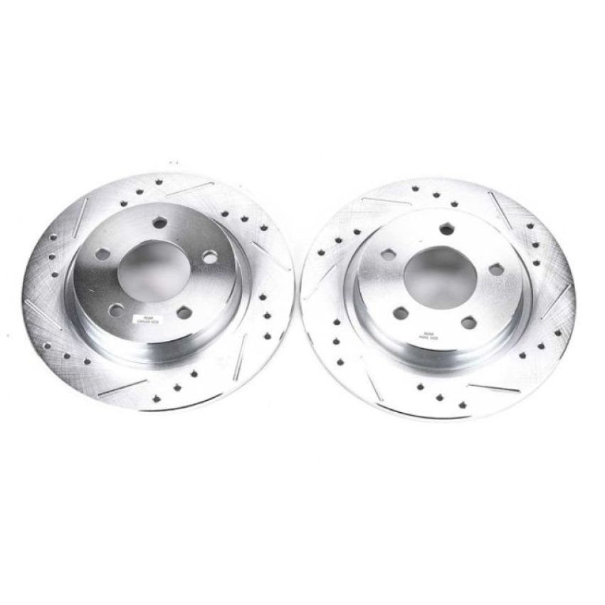 PowerStop JBR1116XPR PowerStop Evolution Performance Drilled, Slotted & Plated Brake Rotor Pair