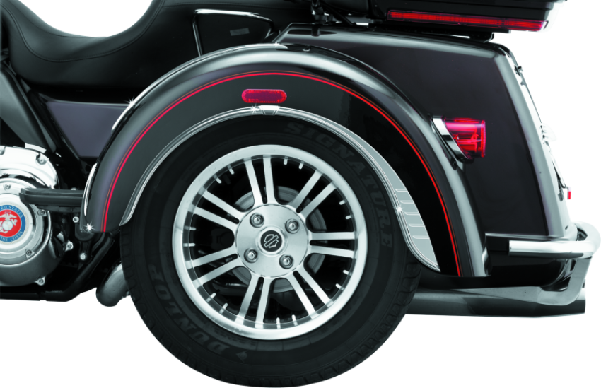 Kuryakyn 7214 Rear Fender Flares For Trikes Chrome