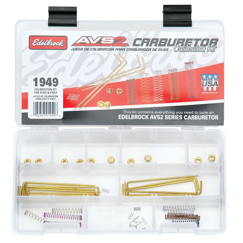 EDELBROCK EDE1949 Calibration Kit  AVS2 800 Series 1912/1913