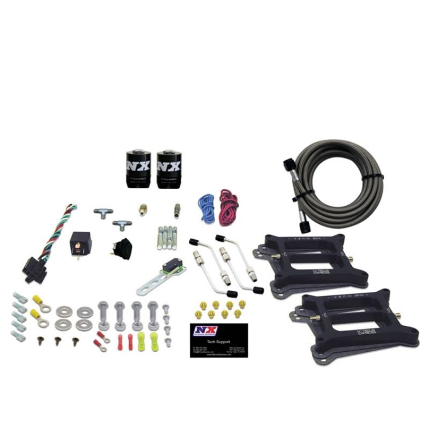 Nitrous Express 30245-00 DUAL/4150/ALCOHOL (50-100-150-200-250-300HP) LESS BOTTLE