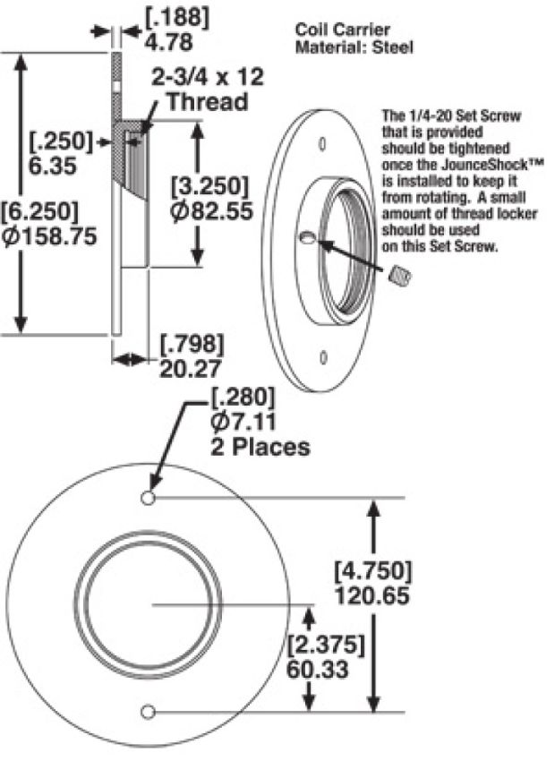 SPECIALTY PRODUCTS COMPANY 25508 JS COIL CARRIER MOUNT ASSY