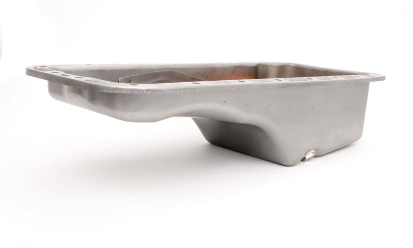 RACING POWER CO-PACKAGED RPCR9330RAW 58-76 Ford FE V8 Steel Stock Oil Pan Unplated