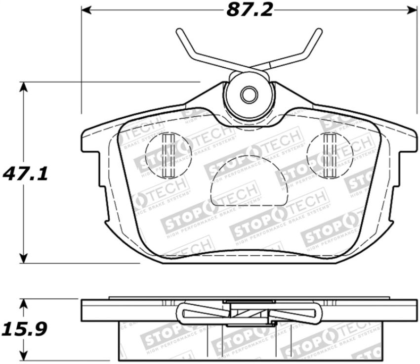 Stoptech 308.08380 Street Brake Pads