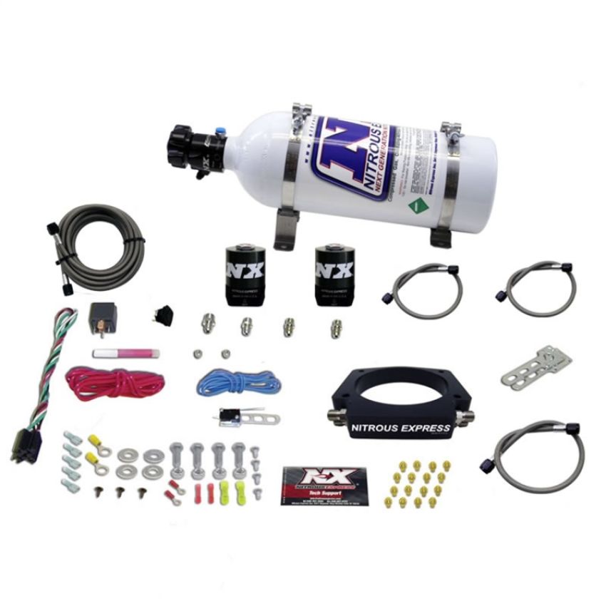 Nitrous Express 20933-05 LS 102mm PLATE SYSTEM (50-400HP) W/ 5LB BOTTLE