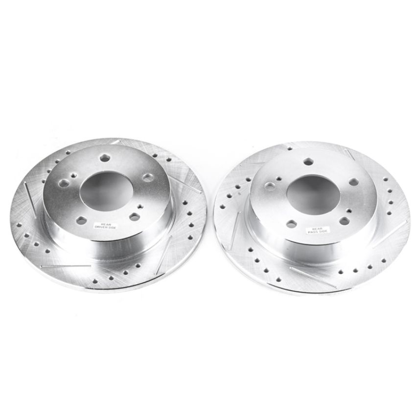 PowerStop JBR755XPR PowerStop Evolution Performance Drilled, Slotted & Plated Brake Rotor Pair