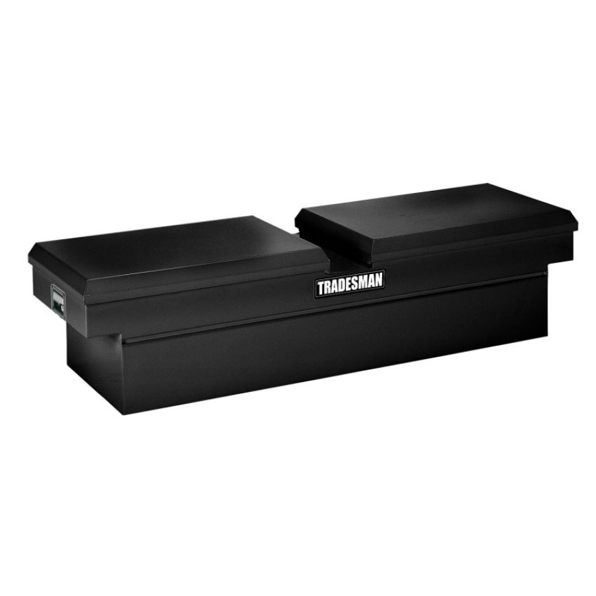 Tradesman 86451 Steel Cross Bed Truck Tool Box (70in./Side Opening) - Black