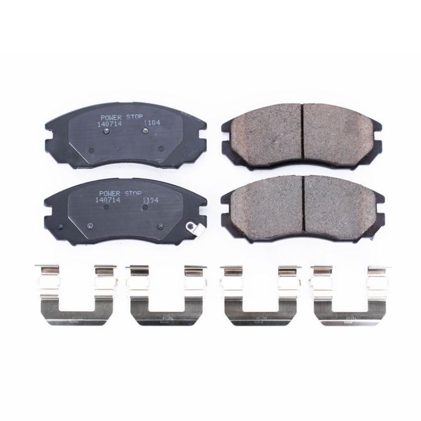 PowerStop 17-1104 PowerStop - Z17 Low-Dust Ceramic Brake Pads with Hardware