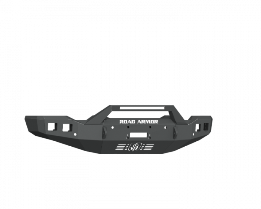 Road Armor 2202F3B 20-22 GMC 2500/3500 Stealth Front Winch Bumper Sheet Metal Pre-Runner Guard - Black