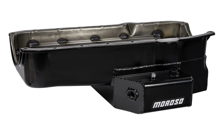 MOROSO MOR21816 SBC RR Oil Pan 7in Deep Sump 80-85