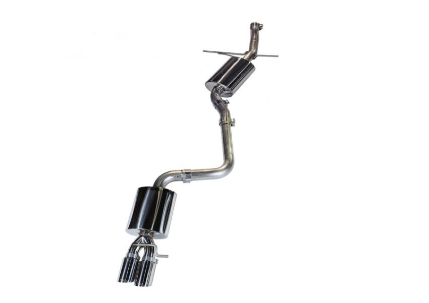 AWE Tuning 3015-23012 Audi B8 A5 2.0T Touring Edition Single Outlet Exhaust - Diamond Black Tips